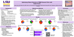 Thumbnail for OPTIMIZING PATIENT HISTORIES IN PM&R CLINIC FOR PATIENTS PRESENTING WITH PAIN BY UTILIZING INTAKE FORMS