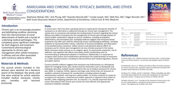 Thumbnail for MARIJUANA AND CHRONIC PAIN: EFFICACY, BARRIERS, AND OTHER CONSIDERATIONS