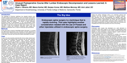 Thumbnail for UNUSUAL POSTOPERATIVE COURSE AFTER LUMBAR ENDOSCOPIC DECOMPRESSION AND LESSONS LEARNED: A CASE REPORT