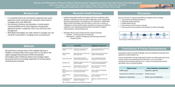 Thumbnail for DEVICES AND WEARABLES IN REMOTE PATIENT MONITORING FOR SUPPORTIVE CANCER CARE AND CANCER PAIN MANAGEMENT