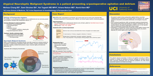 Preview of ATYPICAL NEUROLEPTIC MALIGNANT SYNDROME IN A PATIENT PRESENTING WITH POSTOPERATIVE AGITATION AND DELIRIUM