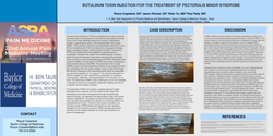 Thumbnail for BOTULINUM TOXIN INJECTION FOR THE TREATMENT OF PECTORALIS MINOR SYNDROME