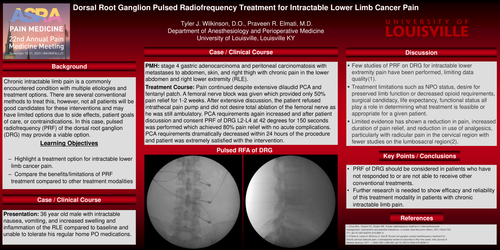 Preview of DORSAL ROOT GANGLION PULSED RADIOFREQUENCY TREATMENT FOR INTRACTABLE LOWER LIMB PAIN