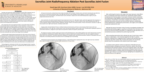Preview of SACROILIAC JOINT RADIOFREQUENCY ABLATION POST SACROILIAC JOINT FUSION