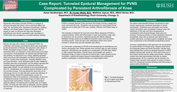 Thumbnail for TUNNELED EPIDURAL MANAGEMENT FOR PVNS COMPLICATED BY PERSISTENT ARTHROFIBROSIS OF KNEE