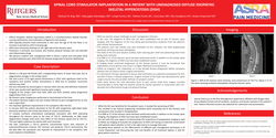 Thumbnail for SPINAL CORD STIMULATOR IMPLANTATION IN A PATIENT WITH UNDIAGNOSED DIFFUSE IDIOPATHIC SKELETAL HYPEROSTOSIS (DISH)