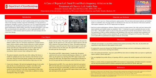 Preview of A CASE OF REPEAT LEFT SURAL RADIOFREQUENCY ABLATION IN THE TREATMENT OF CHRONIC LEFT ANKLE PAIN