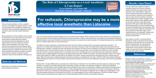 Preview of THE ROLE OF CHLOROPROCAINE AS A LOCAL ANESTHETIC: A CASE REPORT
