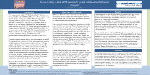 Preview of SEVERE MYALGIAS IN LONG COVID SUCCESSFULLY TREATED WITH LOW DOSE NALTREXONE