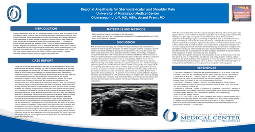 Preview of UTILITY OF REGIONAL ANESTHESIA IN CHRONIC PAIN MANAGEMENT