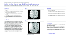 Thumbnail for STELLATE GANGLION BLOCK FOR COVID-ASSOCIATED ANOSMIA AND DYSGEUSIA