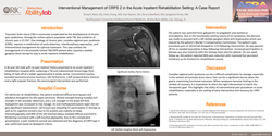 Thumbnail for INTERVENTIONAL MANAGEMENT OF CRPS 2 IN THE ACUTE INPATIENT REHABILITATION SETTING: A CASE REPORT