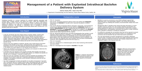 Preview of MANAGEMENT OF A PATIENT WITH EXPLANTED INTRATHECAL BACLOFEN DELIVERY SYSTEM