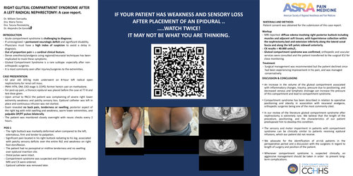 Preview of RIGHT GLUTEAL COMPARTMENT SYNDROME AFTER A LEFT RADICAL NEPHRECTOMY.