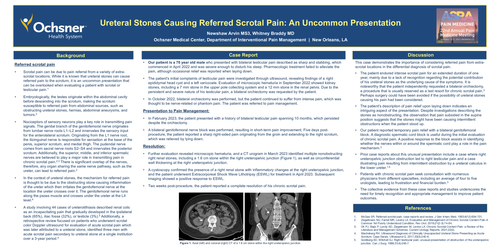 Preview of URETERAL STONES CAUSING REFERRED SCROTAL PAIN: AN UNCOMMON PRESENTATION