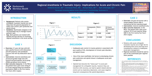 Preview of REGIONAL ANESTHESIA IN TRAUMATIC INJURY- IMPLICATIONS FOR ACUTE AND CHRONIC PAIN