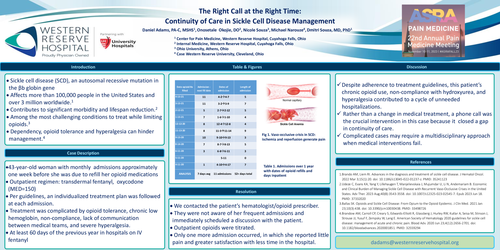 Preview of THE RIGHT CALL AT THE RIGHT TIME: CONTINUITY OF CARE IN THE TREATMENT OF SICKLE CELL DISEASE