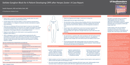 Preview of STELLATE GANGLION BLOCK FOR A PATIENT DEVELOPING CRPS AFTER HERPES ZOSTER RASH: A CASE REPORT