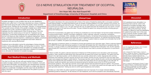 Preview of C2-3 NERVE STIMULATION FOR TREATMENT OF OCCIPITAL NEURALGIA