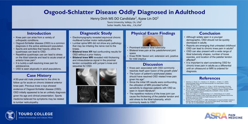 Preview of OSGOOD SCHLATTER’S DISEASE ODDLY DIAGNOSED IN ADULTHOOD
