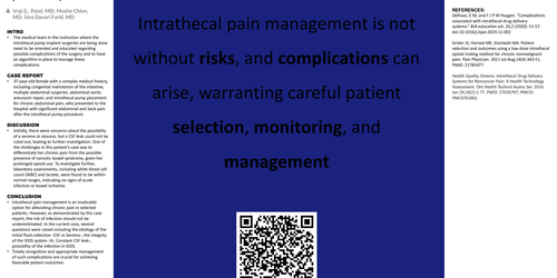 Preview of INTRATHECAL PUMP IMPLANT COMPLICATED WITH AN IATROGENIC INFECTION AND SUBSEQUENT EXPLANT: A CASE REPORT