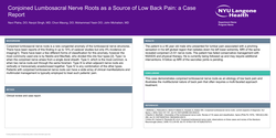 Thumbnail for CONJOINED LUMBOSACRAL NERVE ROOTS AS A SOURCE OF LOW BACK PAIN: A CASE REPORT