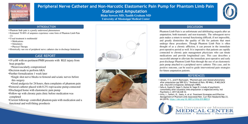 Preview of USE OF NON-NARCOTIC ELASTOMERIC PAIN PUMP FOR RELIEF OF PHANTOM LIMB PAIN AFTER LOWER EXTREMITY AMPUTATION