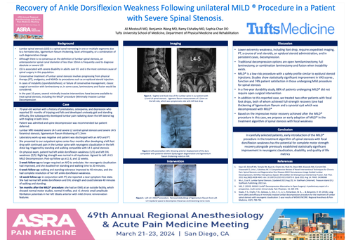 Preview of RECOVERY OF ANKLE DORSIFLEXION STRENGTH FOLLOWING MILD ® PROCEDURE IN A PATIENT WITH SEVERE SPINALSTENOSIS. A CASE REPORT.