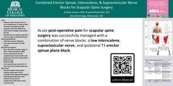 Thumbnail for COMBINED ERECTOR SPINAE, INTERSCALENE, AND SUPRACLAVICULAR NERVE BLOCKS FOR SCAPULAR SPINE SURGERY