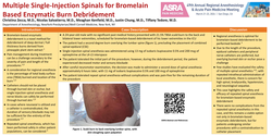 Thumbnail for MULTIPLE SINGLE - INJECTION SPINALS FOR BROMELAIN ‐ BASED ENZYMATIC BURN DEBRIDEMENT