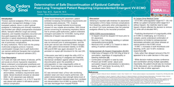 Thumbnail for DETERMINATION OF SAFE DISCONTINUATION OF EPIDURAL CATHETER IN LUNG TRANSPLANT PATIENT FOLLOWING EMERGENT INITIATION OF VV-ECMO