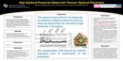 Thumbnail for HIGH EPIDURAL PRESSURES NOTED WITH THORACIC EPIDURAL PLACEMENT