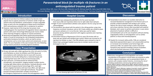 Preview of PARAVERTEBRAL BLOCK FOR MULTIPLE RIB FRACTURES IN AN ANTICOAGULATED TRAUMA PATIENT