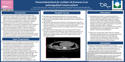Thumbnail for PARAVERTEBRAL BLOCK FOR MULTIPLE RIB FRACTURES IN AN ANTICOAGULATED TRAUMA PATIENT