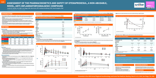 Preview of ASSESSMENT OF THE PHARMACOKINETICS AND SAFETY OF OTENAPROXESUL , A NON-ABUSABLE, NOVEL ANTI-INFLAMMATORY/ANALGESIC COMPOUND