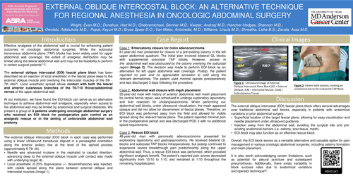 Preview of EXTERNAL OBLIQUE INTERCOSTAL BLOCK: AN ALTERNATIVE TECHNIQUE FOR REGIONAL ANESTHESIA IN ONCOLOGIC ABDOMINAL SURGERY