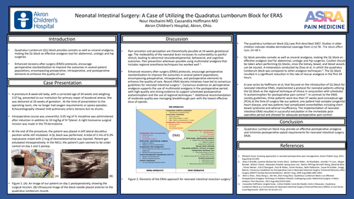 Preview of NEONATAL INTESTINAL SURGERY: A CASE OF UTILIZING THE QUADRATUS LUMBORUM BLOCK FOR ERAS