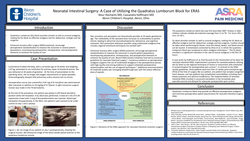 Thumbnail for NEONATAL INTESTINAL SURGERY: A CASE OF UTILIZING THE QUADRATUS LUMBORUM BLOCK FOR ERAS
