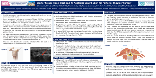 Preview of ERECTOR SPINAE PLANE BLOCK AND ITS ANALGESIC CONTRIBUTION FOR POSTERIOR SHOULDER SURGERY