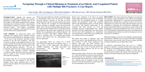 Preview of NAVIGATING THROUGH A CLINICAL DILEMMA IN TREATMENT OF AN ELDERLY ANTI-COAGULATED PATIENT WITH RIB FRACTURES. A CASE REPORT