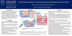 Thumbnail for THE USE OF REGIONAL ANESTHESIA FOR PRE-OPERATIVE BOTULINUM TOXIN APPLICATION VENTRAL HERNIA REPAIR