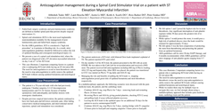 Thumbnail for ANTICOAGULATION MANAGEMENT DURING A SPINAL CORD STIMULATOR TRIAL ON A PATIENT WITH ST ELEVATION MYOCARDIAL INFARCTION