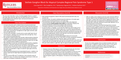 Thumbnail for STELLATE GANGLION BLOCK FOR ATYPICAL COMPLEX REGIONAL PAIN SYNDROME TYPE 1