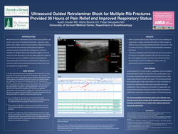 Thumbnail for ULTRASOUND GUIDED RETROLAMINAR BLOCK FOR MULTIPLE RIB FRACTURES PROVIDED 36 HOURS OF PAIN RELIEF AND IMPROVED RESPIRATORY STATUS