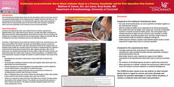 Thumbnail for CONTINUOUS COSTOCLAVICULAR NERVE BLOCK CATHETER USED AS A PRIMARY ANESTHETIC AND FOR POST OPERATIVE PAIN CONTROL.