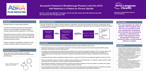 Preview of SUCCESSFUL TREATMENT OF BREAKTHROUGH PHANTOM LIMB PAIN WITH KETAMINE IN A PATIENT ON CHRONIC OPIOIDS