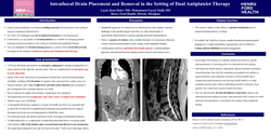 Thumbnail for MANAGEMENT OF A PATIENT REQUIRING INTRATHECAL DRAIN PLACEMENT AND REMOVAL IN THE SETTING OF DUAL ANTIPLATELET THERAPY