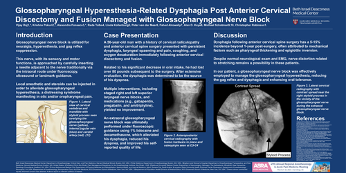 Preview of GLOSSOPHARYNGEAL NERVE-RELATED DYSPHAGIA POST ANTERIOR CERVICAL DISCECTOMY AND FUSION MANAGED WITH GLOSSOPHARYNGEAL NERVE BLOCK