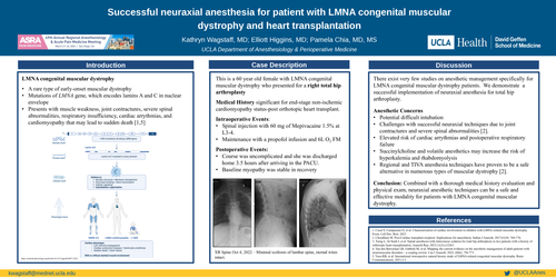 Preview of SUCCESSFUL NEURAXIAL ANESTHESIA FOR PATIENT WITH LMNA CONGENITAL MUSCULAR DYSTROPHY AND HEART TRANSPLANTATION