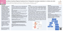 Thumbnail for JUST BLAME ANESTHESIA (REGIONAL ANESTHESIA THAT IS): POSTOPERATIVE NEUROLOGIC COMPLICATIONS IN A TERTIARY CARE CENTER.